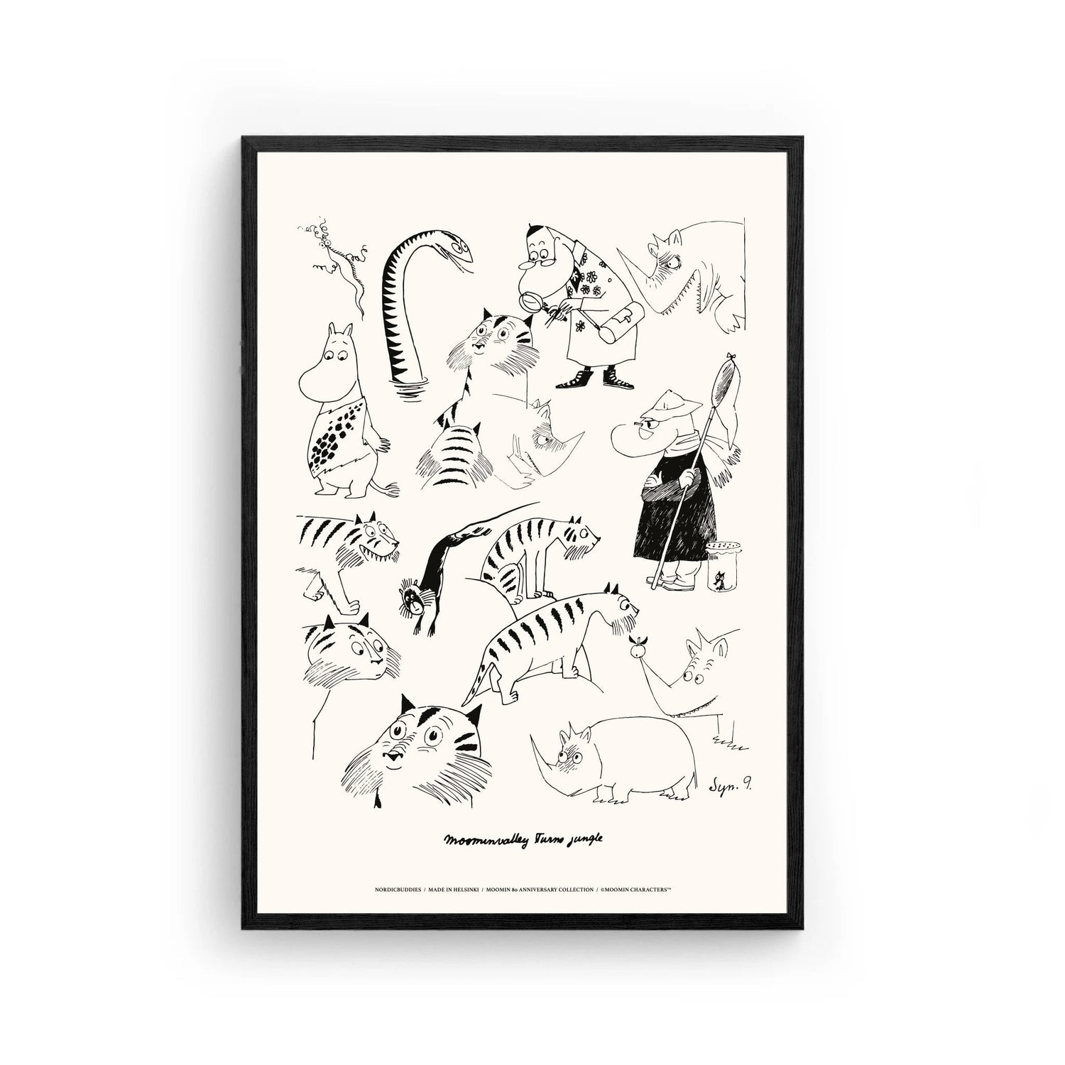 Moomin Jungle Poster, 30x40 cm
