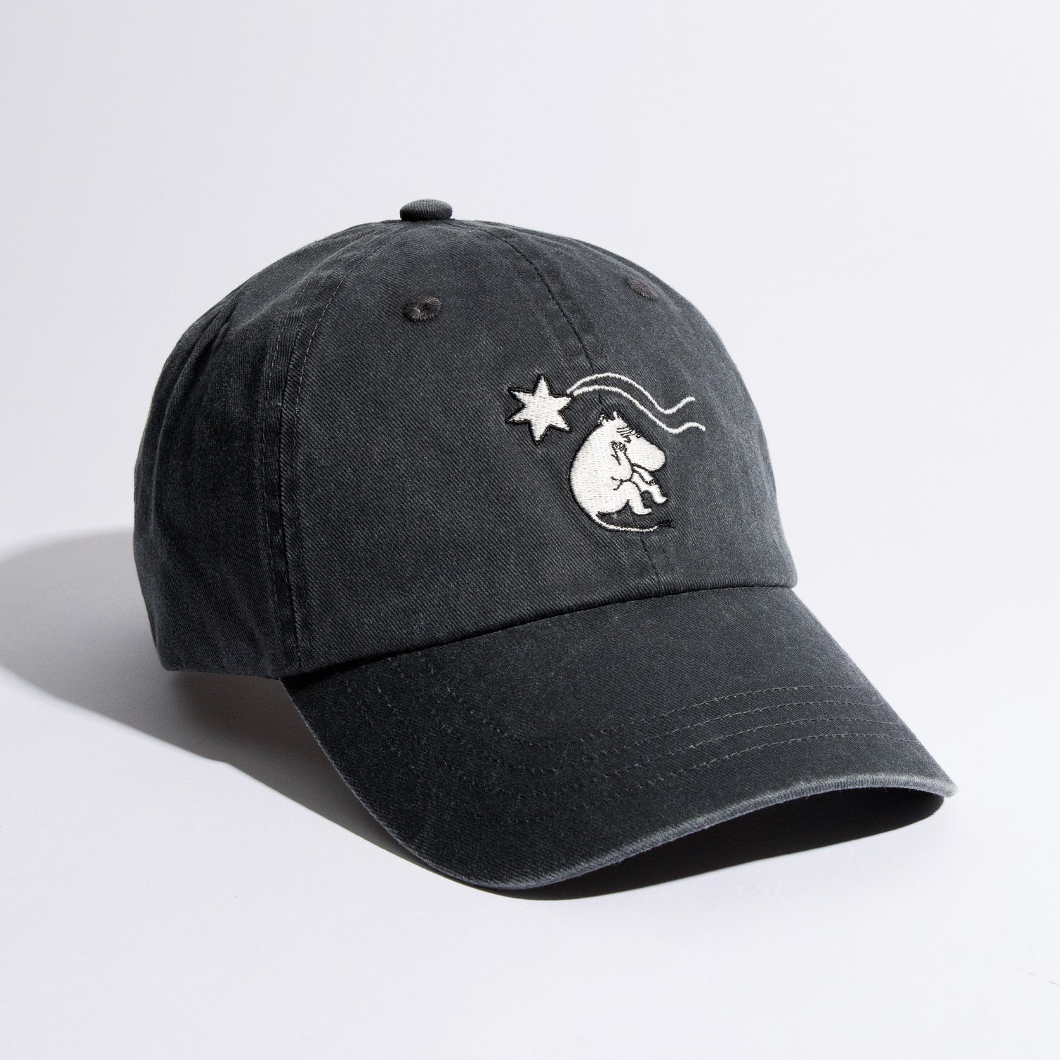 Novels Washed Denim Adult Cap - Grey